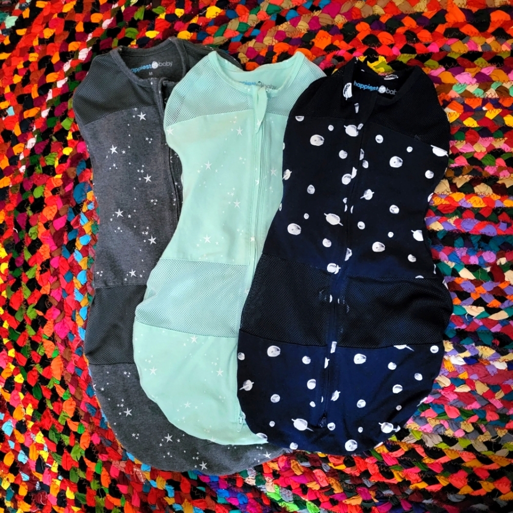 Lot of 3 Happiest Baby Sleepea Swaddles